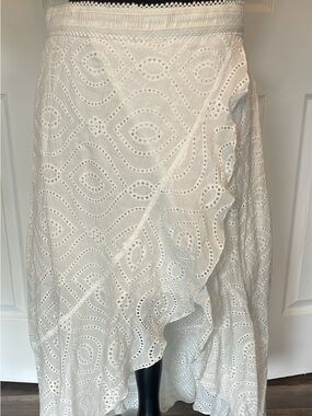 Allison New York White Eyelet Skirt M new w tags